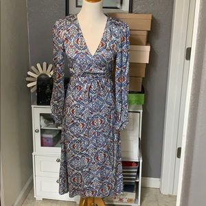Zara Paisley Wrap Dress